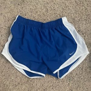 Blue nike dry-fit shorts